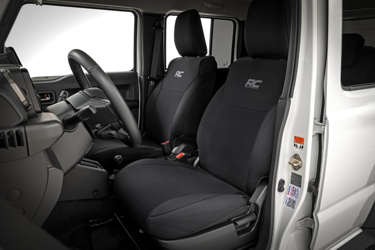 Suzuki Jimny Seat Covers - Front & Rear - Rough Country - Neoprene - '18-'25
